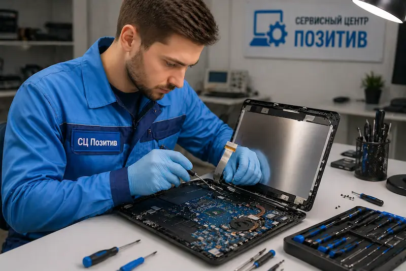 Ремонт шлейфа матрицы ноутбука в Домодедово