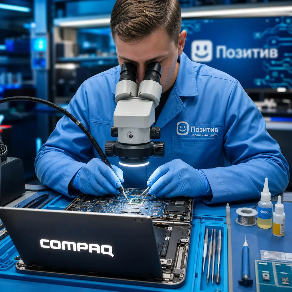 Замена видеокарты ноутбука Compaq в Домодедово