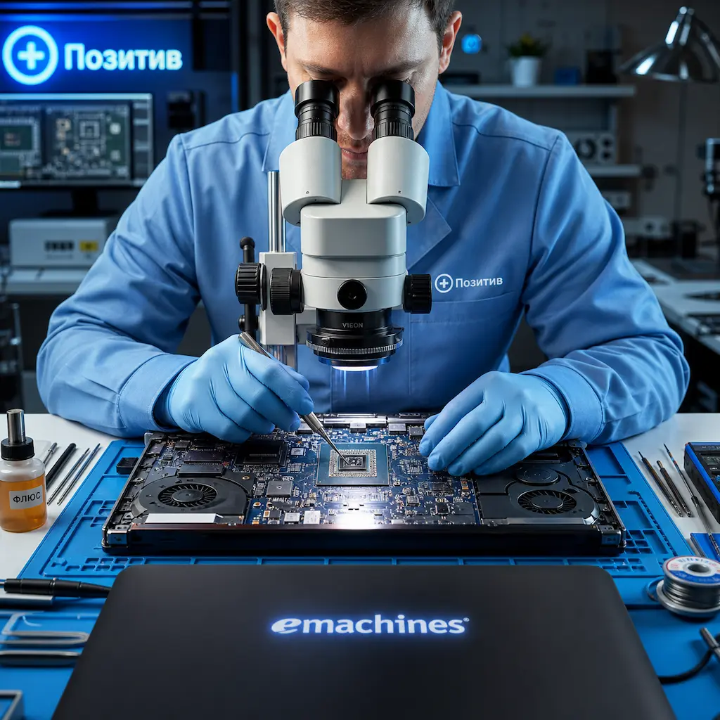 Замена видеокарты ноутбука Emachines в Домодедово