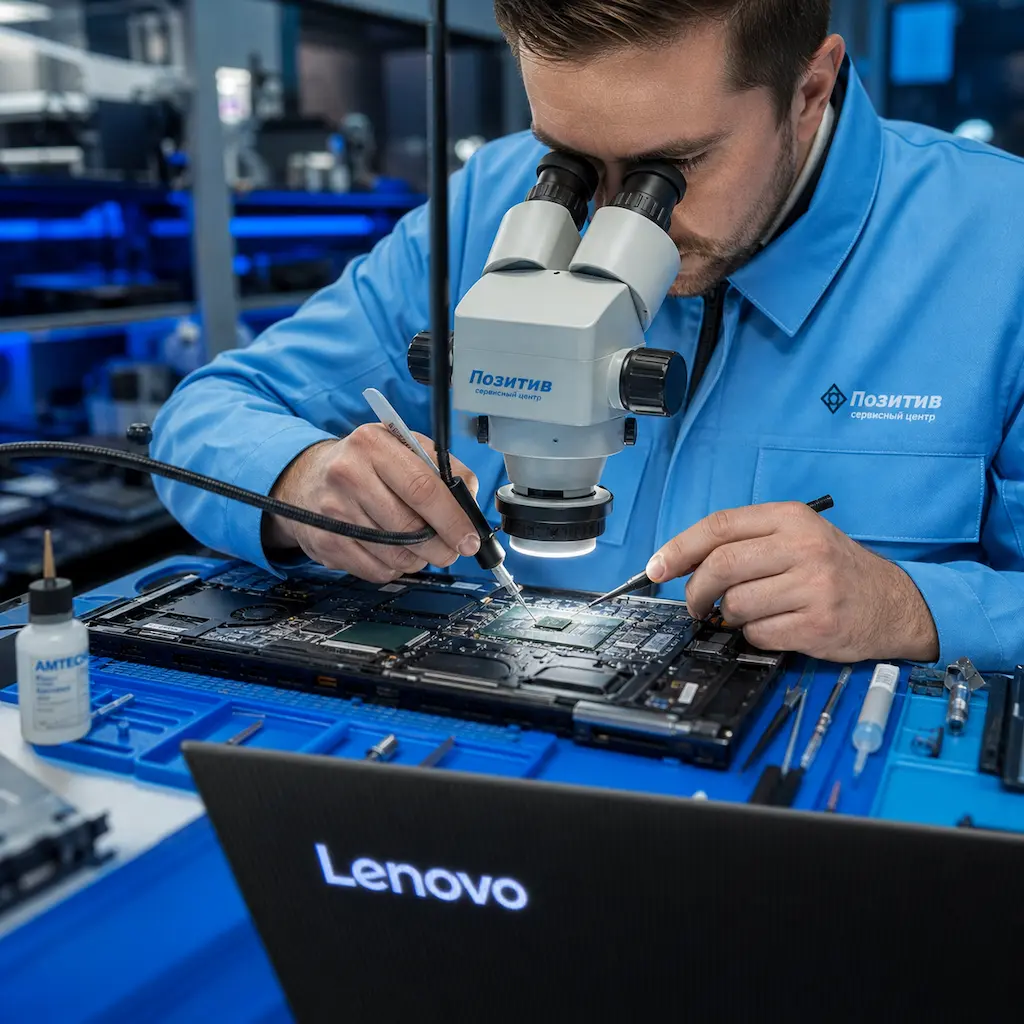 Замена видеокарты ноутбука Lenovo в Домодедово