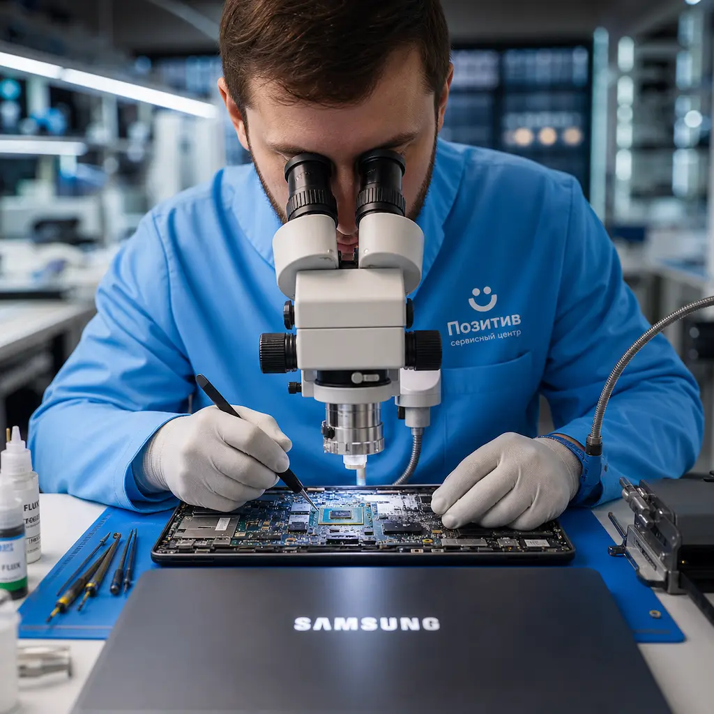 Замена видеокарты ноутбука Samsung в Домодедово
