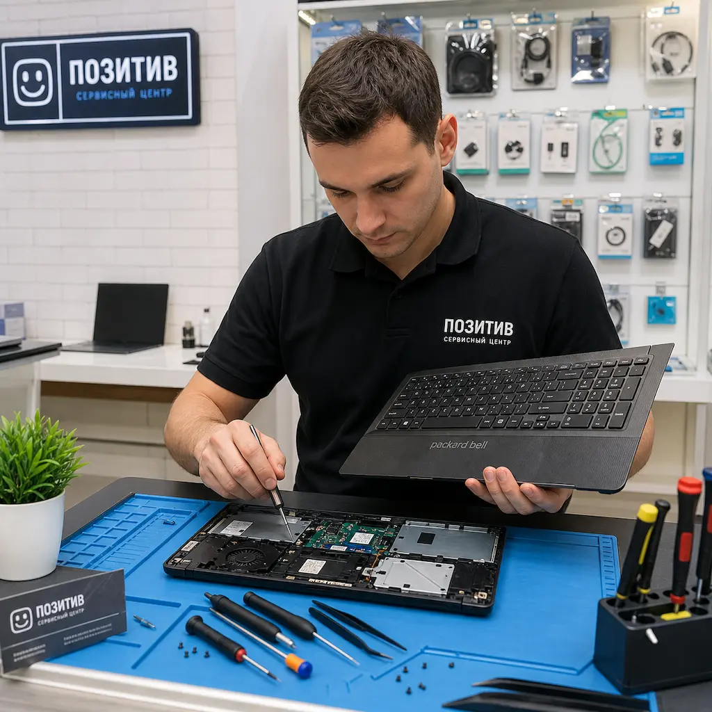 заменить клавиатуру на ноутбуке Packard Bell в Домодедово