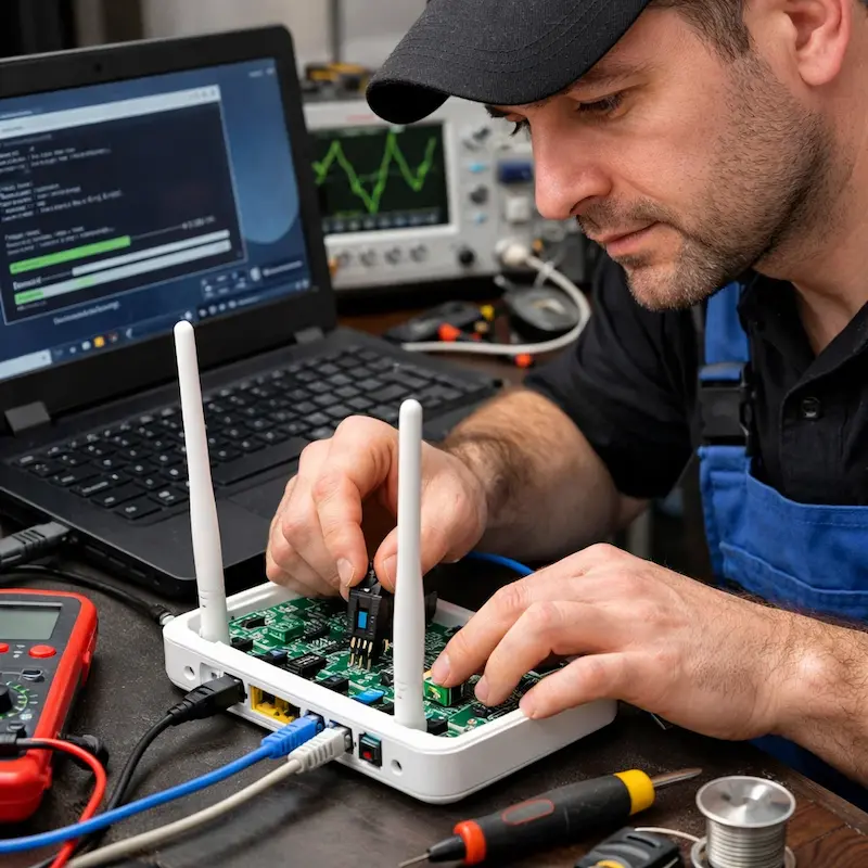 Перепрошивка WiFi роутера в Домодедово