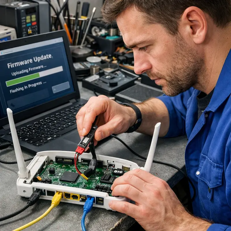 Обновление прошивки роутера в Домодедово