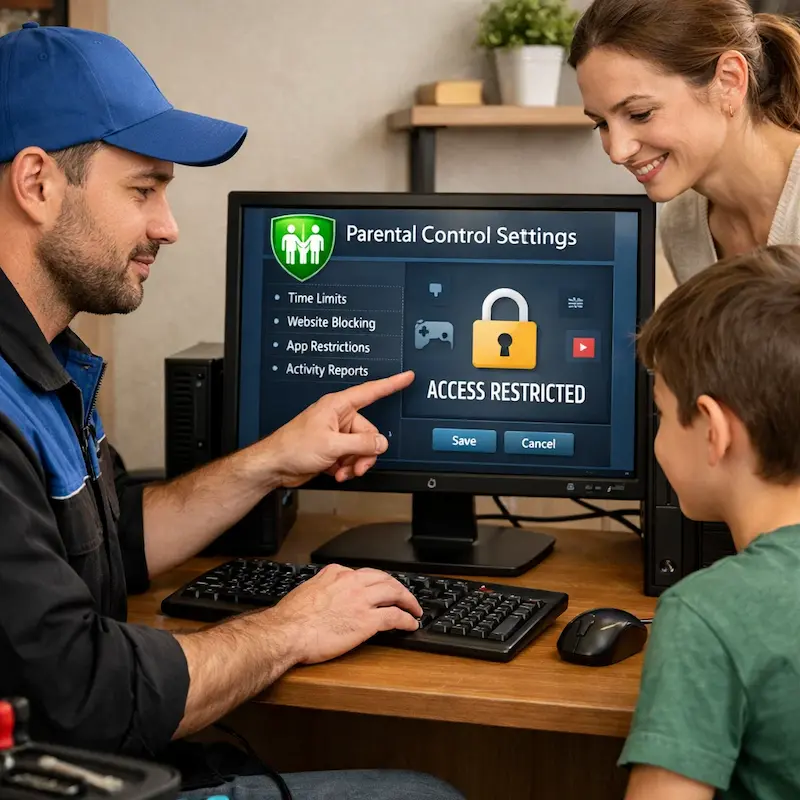 Родительский контроль на компьютере и ноутбуке в Домодедово