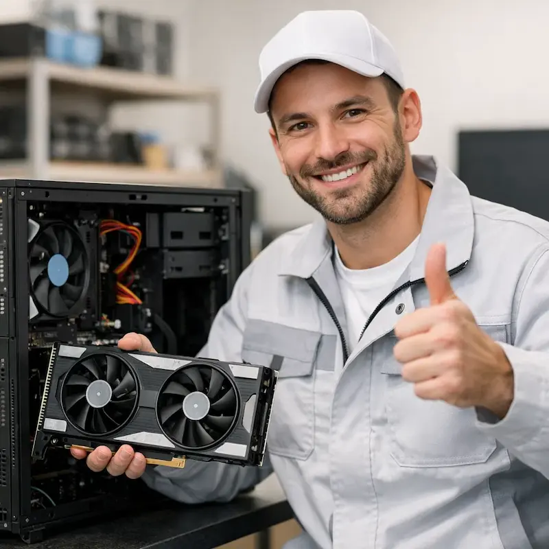 установка видеокарты на ПК в Домодедово