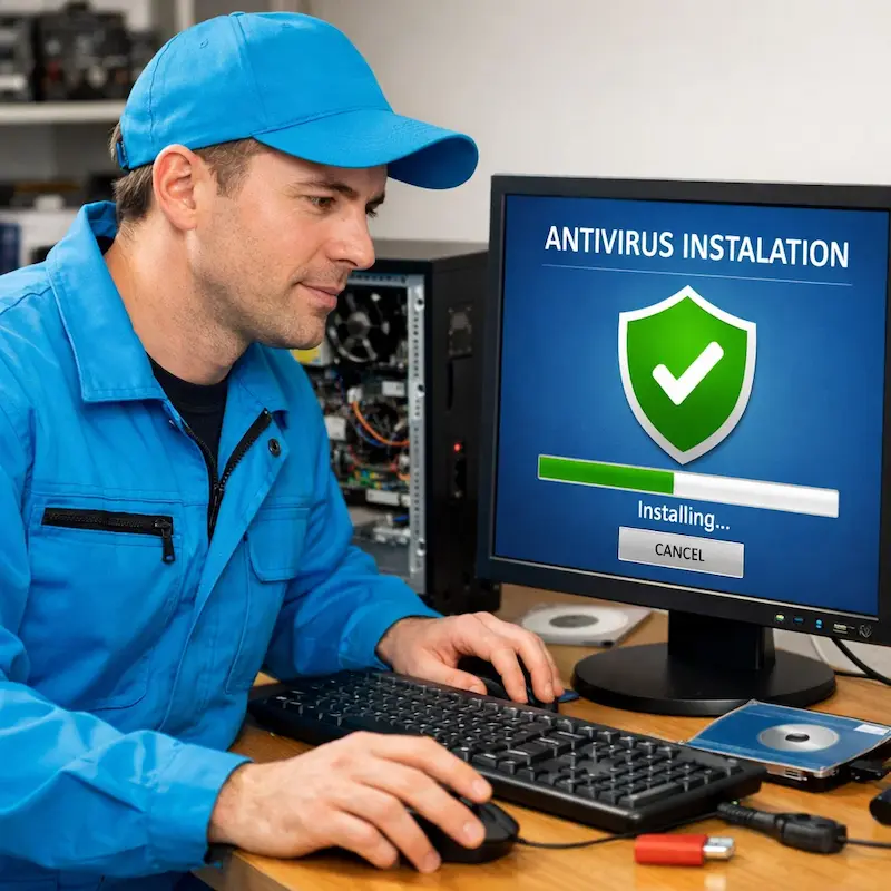 Установка антивируса на ноутбук в Домодедово